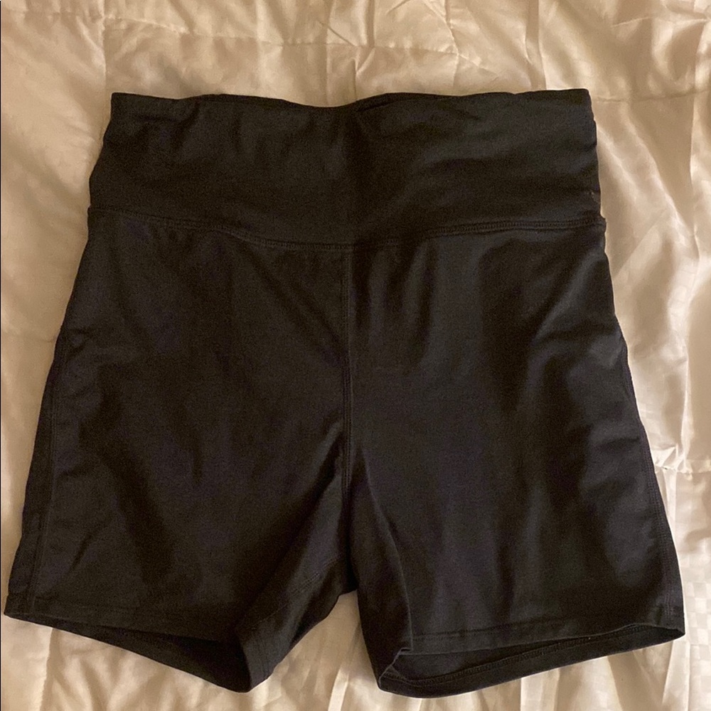 Adore Me Black Athletic Shorts High Waist Moisture-Wicking
